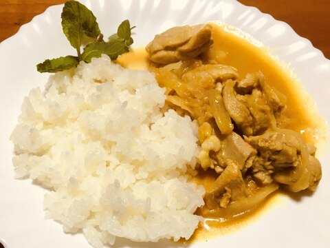 水を入れないで作る本格チキンカレー